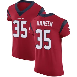 Jake Hansen Houston Texans Men's Elite Alternate Vapor Untouchable Nike Jersey - Red