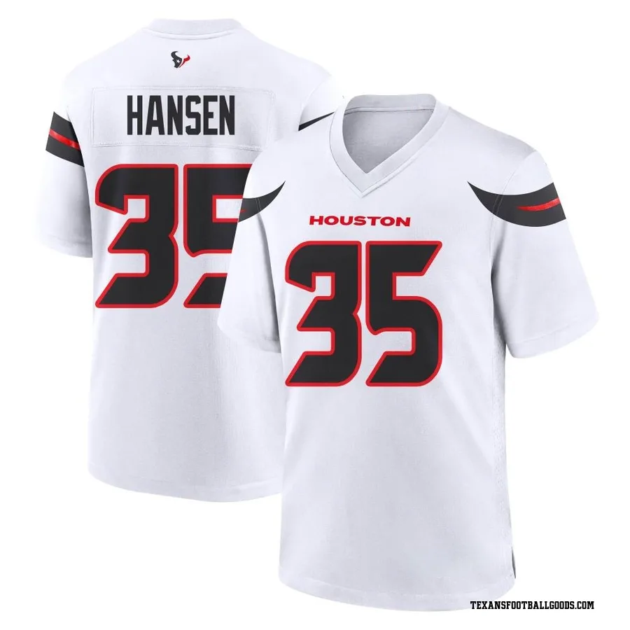 Jake Hansen Houston Texans Men's Game Nike Jersey - White