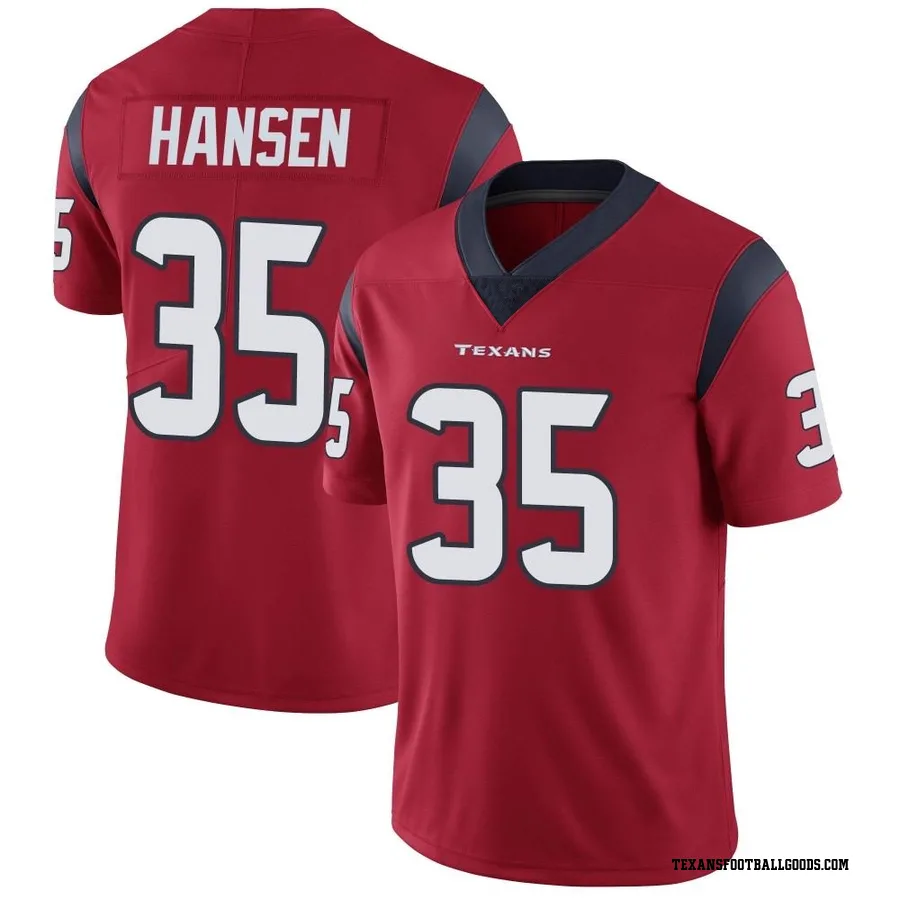Jake Hansen Houston Texans Men's Limited Alternate Vapor Untouchable Nike Jersey - Red