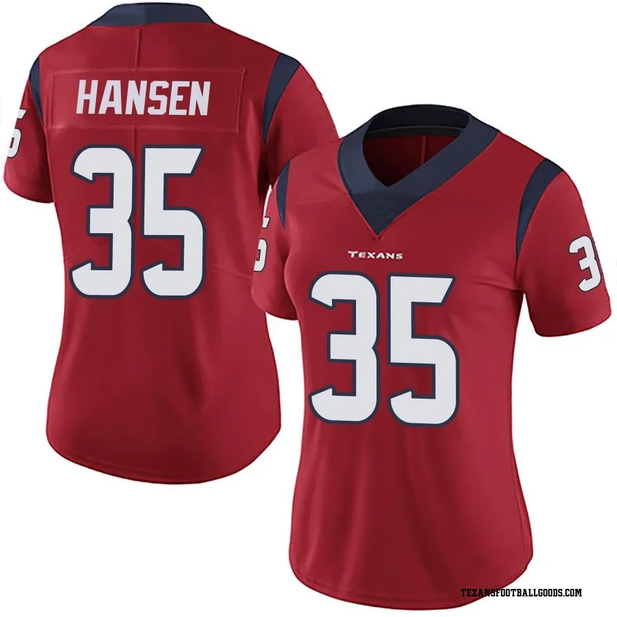 Jake Hansen Houston Texans Women's Limited Alternate Vapor Untouchable Nike Jersey - Red