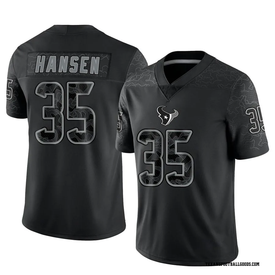 Jake Hansen Houston Texans Youth Limited Reflective Nike Jersey - Black