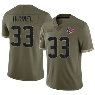 Jake Hummel Houston Texans Men's Limited 2022 Salute To Service Nike Jersey - Olive