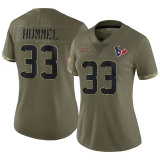 Jake Hummel Houston Texans Women's Limited 2022 Salute To Service Nike Jersey - Olive