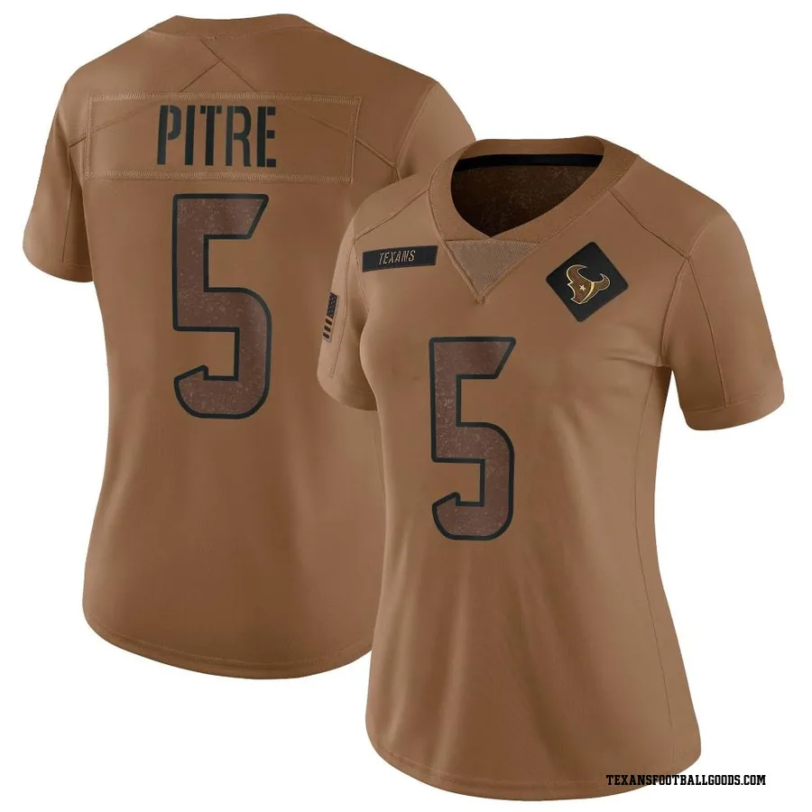 Jalen Pitre Houston Texans Women's Limited 2023 Salute To Service Nike Jersey - Brown