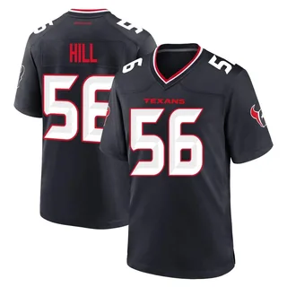 Jamal Hill Houston Texans Men's Game Team Nike Jersey - Navy
