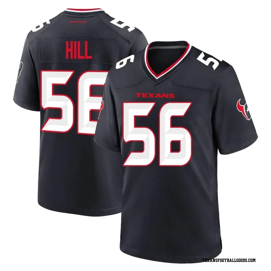 Jamal Hill Houston Texans Men's Game Team Nike Jersey - Navy