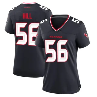 Jamal Hill Houston Texans Women's Game Team Nike Jersey - Navy