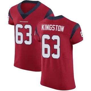 Jarrett Kingston Houston Texans Men's Elite Alternate Vapor Untouchable Nike Jersey - Red