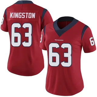 Jarrett Kingston Houston Texans Women's Limited Alternate Vapor Untouchable Nike Jersey - Red