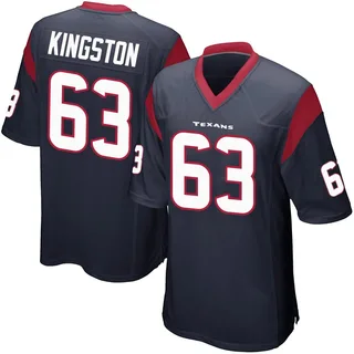 Jarrett Kingston Houston Texans Youth Game Team Color Nike Jersey - Navy Blue