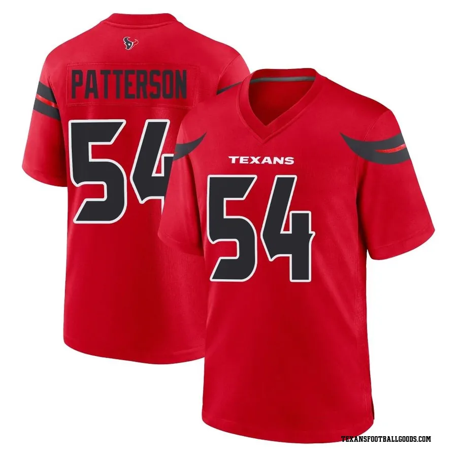 Jarrett Patterson Houston Texans Men's Game Alternate Nike Jersey - Red