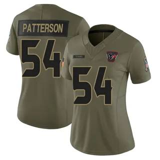 Jarrett Patterson Houston Texans Women's Limited 2025 Salute to Service Nike Jersey - Olive