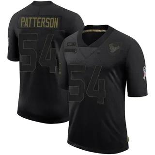 Jarrett Patterson Houston Texans Youth Limited 2020 Salute To Service Nike Jersey - Black