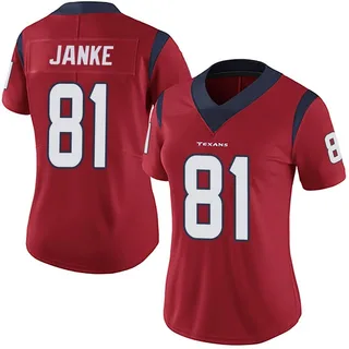 Jaxon Janke Houston Texans Women's Limited Alternate Vapor Untouchable Nike Jersey - Red