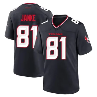 Jaxon Janke Houston Texans Youth Game Team Nike Jersey - Navy
