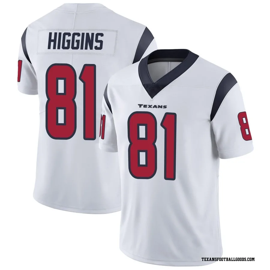 Jayden Higgins Houston Texans Youth Limited Vapor Untouchable Nike Jersey - White