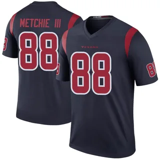 John Metchie III Houston Texans Men's Color Rush Legend Nike Jersey - Navy