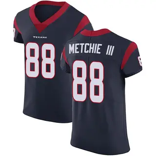 John Metchie III Houston Texans Men's Elite Team Color Vapor Untouchable Nike Jersey - Navy Blue