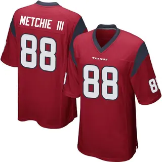 John Metchie III Houston Texans Men's Game Alternate Nike Jersey - Red