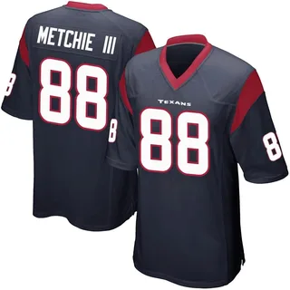 John Metchie III Houston Texans Youth Game Team Color Nike Jersey - Navy Blue