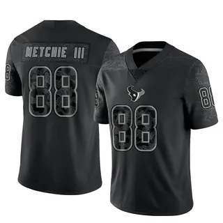 John Metchie III Houston Texans Youth Limited Reflective Nike Jersey - Black