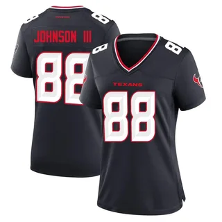 Johnny Johnson III Houston Texans Women's Game Team Nike Jersey - Navy