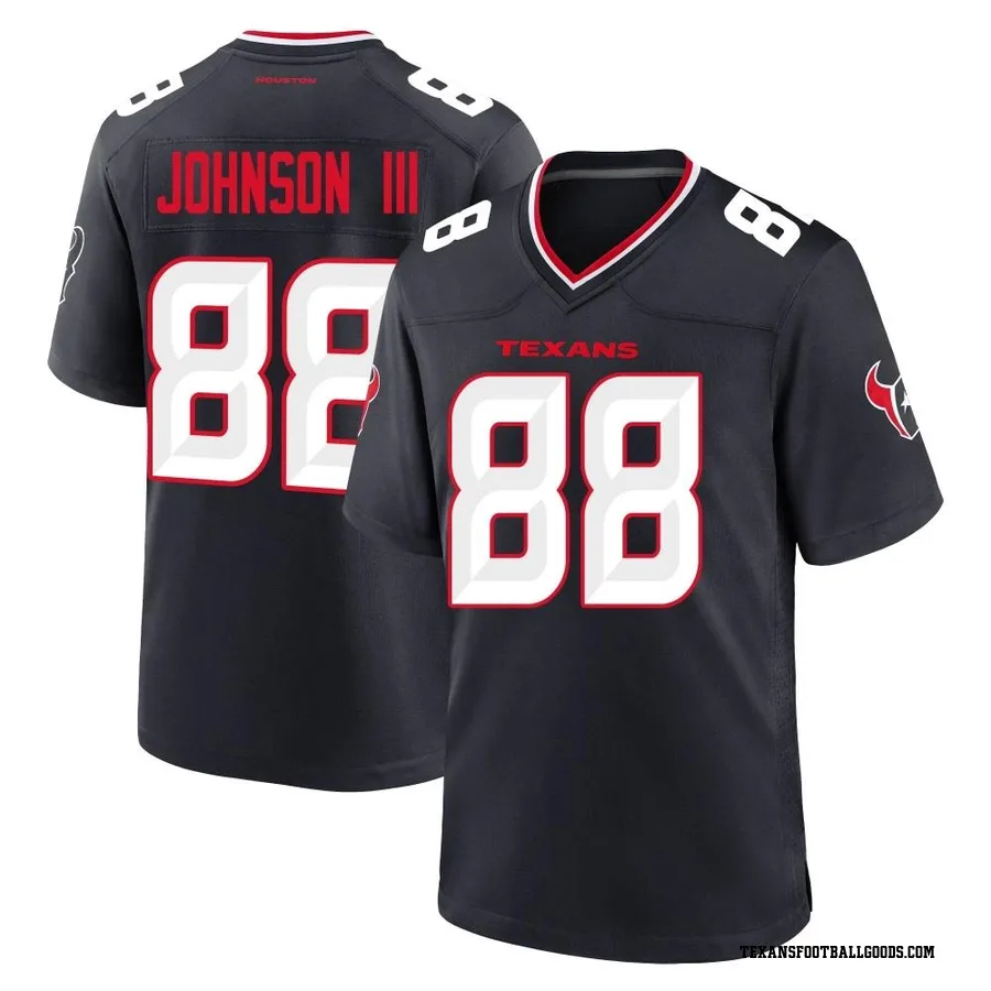 Johnny Johnson III Houston Texans Youth Game Team Nike Jersey - Navy