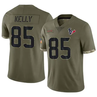 Josh Kelly Houston Texans Men's Limited 2022 Salute To Service Nike Jersey - Olive