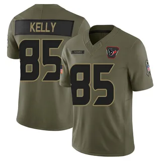 Josh Kelly Houston Texans Men's Limited 2025 Salute to Service Nike Jersey - Olive