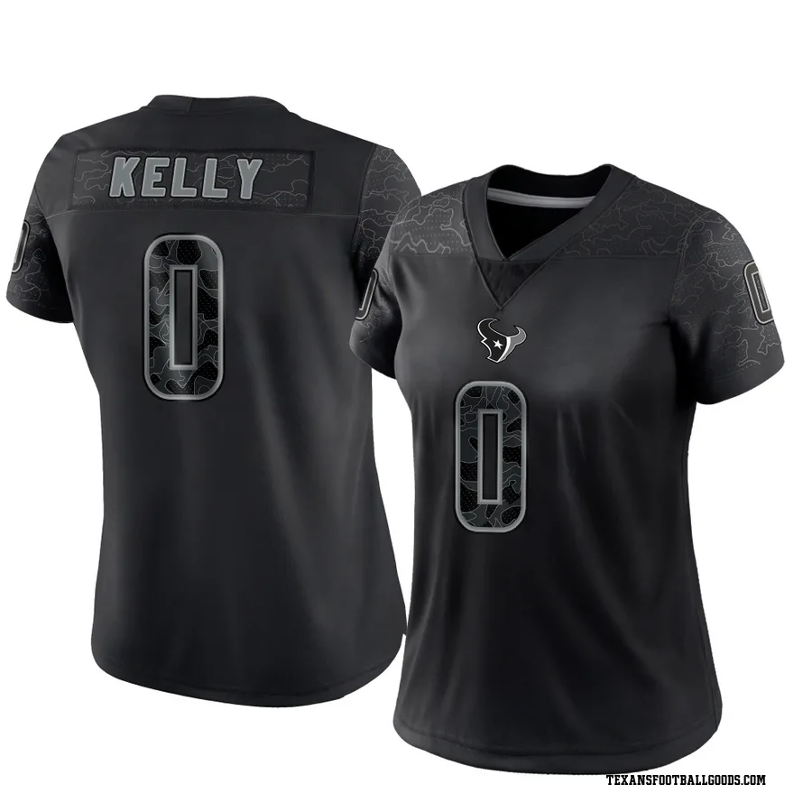 Josh Kelly Houston Texans Women's Limited Reflective Nike Jersey - Black