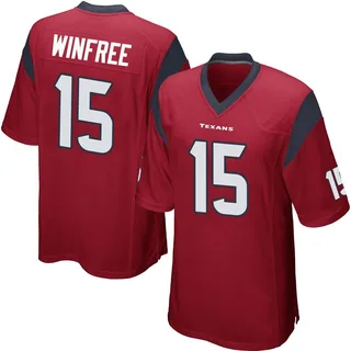 Juwann Winfree Houston Texans Men's Game Alternate Nike Jersey - Red