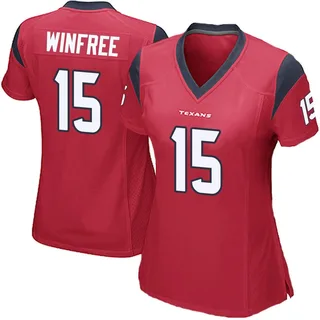 Juwann Winfree Houston Texans Women's Game Alternate Nike Jersey - Red