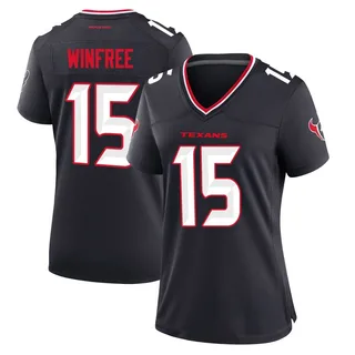Juwann Winfree Houston Texans Women's Game Team Nike Jersey - Navy