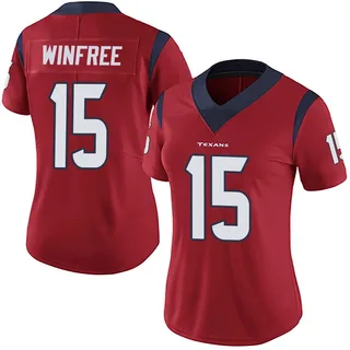 Juwann Winfree Houston Texans Women's Limited Alternate Vapor Untouchable Nike Jersey - Red
