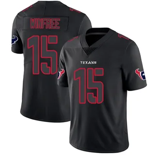 Juwann Winfree Houston Texans Youth Limited Nike Jersey - Black Impact