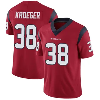 Kai Kroeger Houston Texans Men's Limited Alternate Vapor Untouchable Nike Jersey - Red