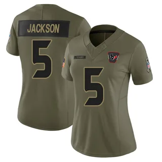 Kearis Jackson Houston Texans Women's Limited 2025 Salute to Service Nike Jersey - Olive