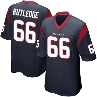 Keylan Rutledge Houston Texans Men's Game Team Color Nike Jersey - Navy Blue