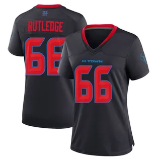 Keylan Rutledge Houston Texans Women's Game 2nd Alternate Nike Jersey - Navy