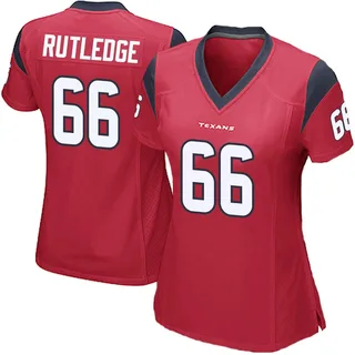 Keylan Rutledge Houston Texans Women's Game Alternate Nike Jersey - Red