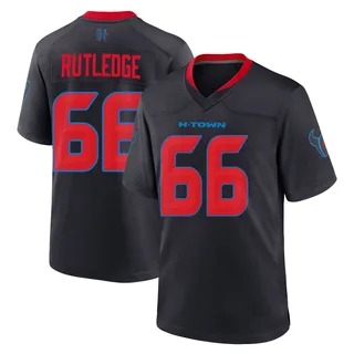 Keylan Rutledge Houston Texans Youth Game 2nd Alternate Nike Jersey - Navy