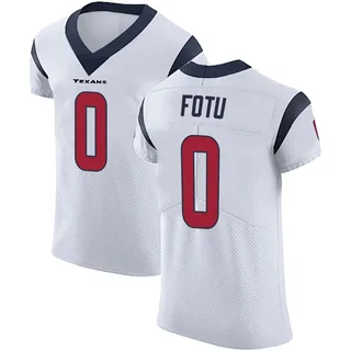Leki Fotu Houston Texans Men's Elite Vapor Untouchable Nike Jersey - White