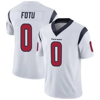 Leki Fotu Houston Texans Men's Limited Vapor Untouchable Nike Jersey - White