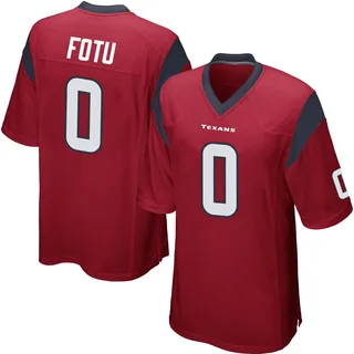 Leki Fotu Houston Texans Youth Game Alternate Nike Jersey - Red
