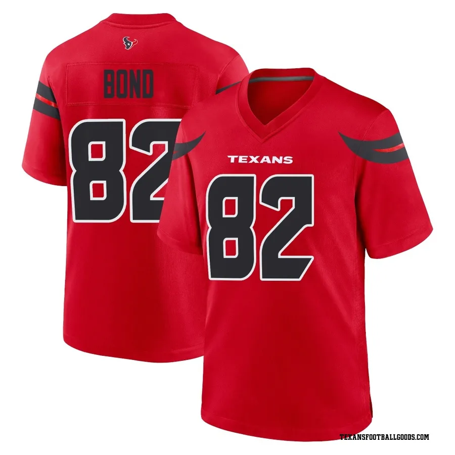 Lewis Bond Houston Texans Men's Game Alternate Nike Jersey - Red