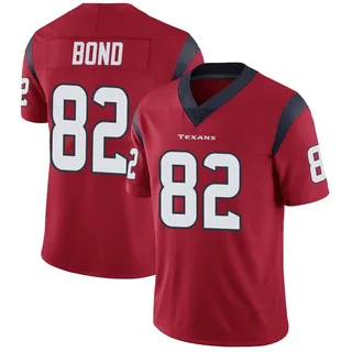 Lewis Bond Houston Texans Men's Limited Alternate Vapor Untouchable Nike Jersey - Red