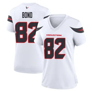 Lewis Bond Houston Texans Women's Game Nike Jersey - White