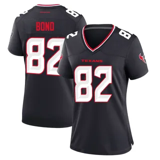 Lewis Bond Houston Texans Women's Game Team Nike Jersey - Navy