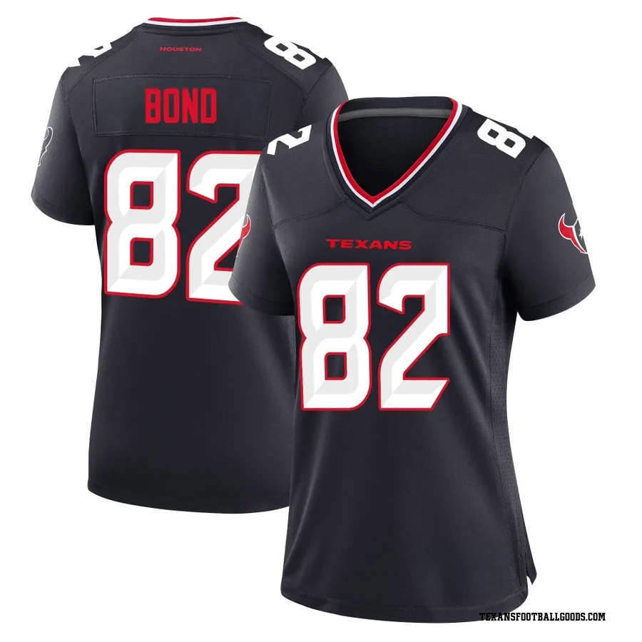 Lewis Bond Houston Texans Women's Game Team Nike Jersey - Navy