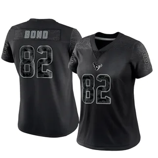 Lewis Bond Houston Texans Women's Limited Reflective Nike Jersey - Black